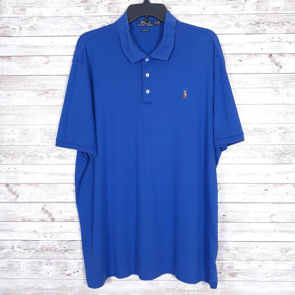 Polo Ralph Lauren Mens Polo Shirt XL Golf Classic Fit Blue 621